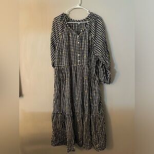 Old Navy Gingham Maxi Dress XL